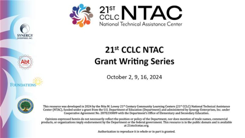 Grant Writing Series