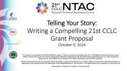 Grant Writing Series Webinar #2 Thumbnail image